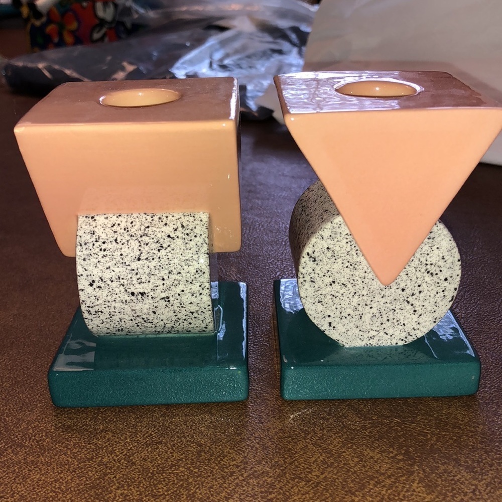 CANDLE HOLDERS MIDCENTURY MODERN - PERFECT CONDITION - Picture 2 of 7